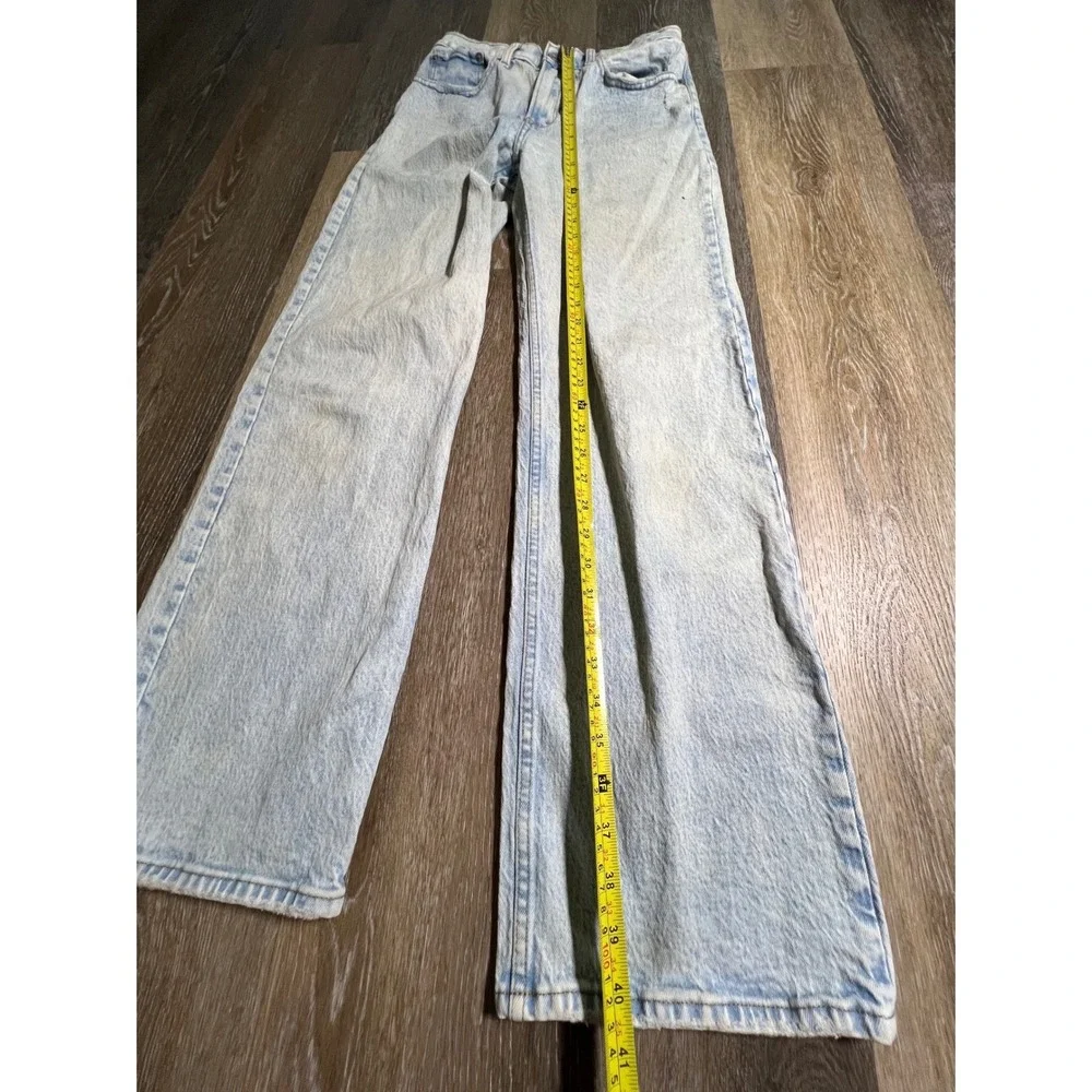 Abercrombie & Fitch The 90s Relaxed Jean Womens 27/4R Light Wash Good High Rise - Picture 7 of 8